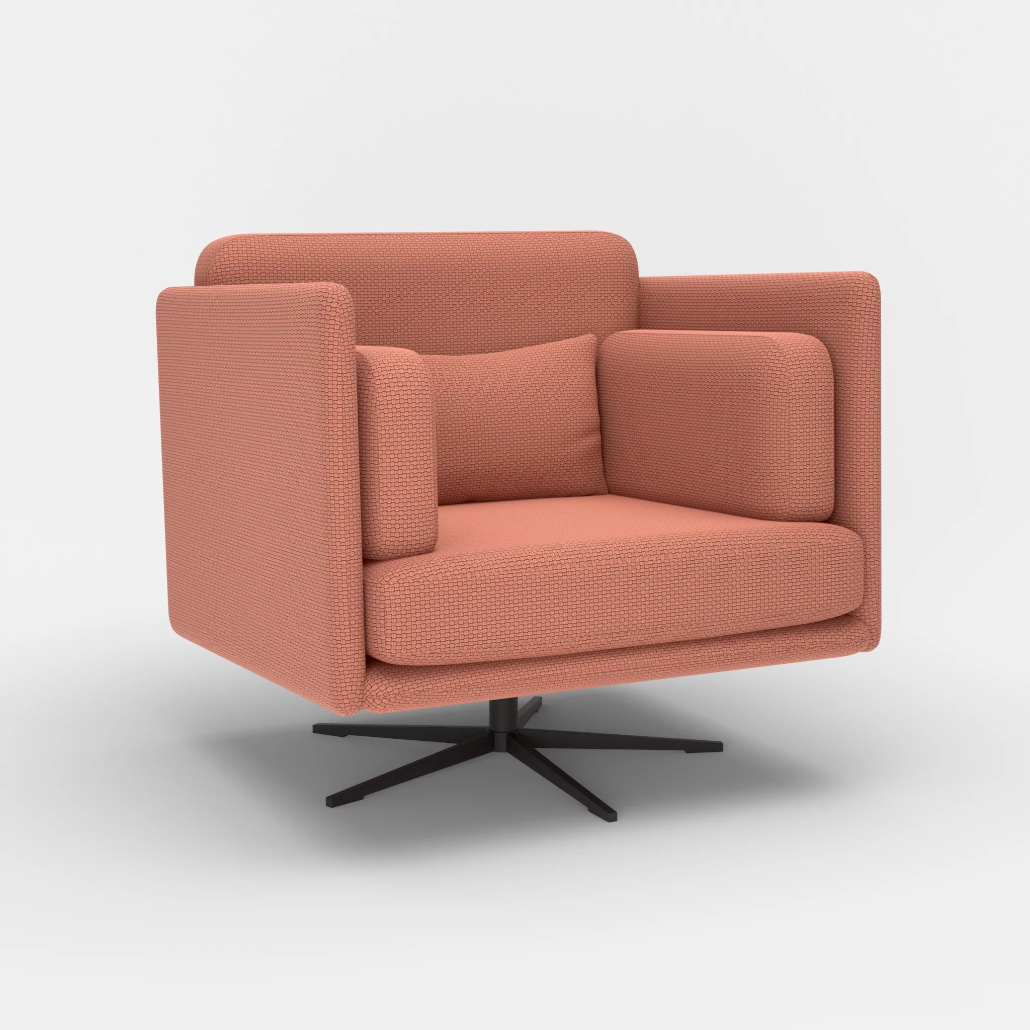 Loungesessel Egon nabucco4037-nabucco4037 in Terracotta und Terracotta von der Seite