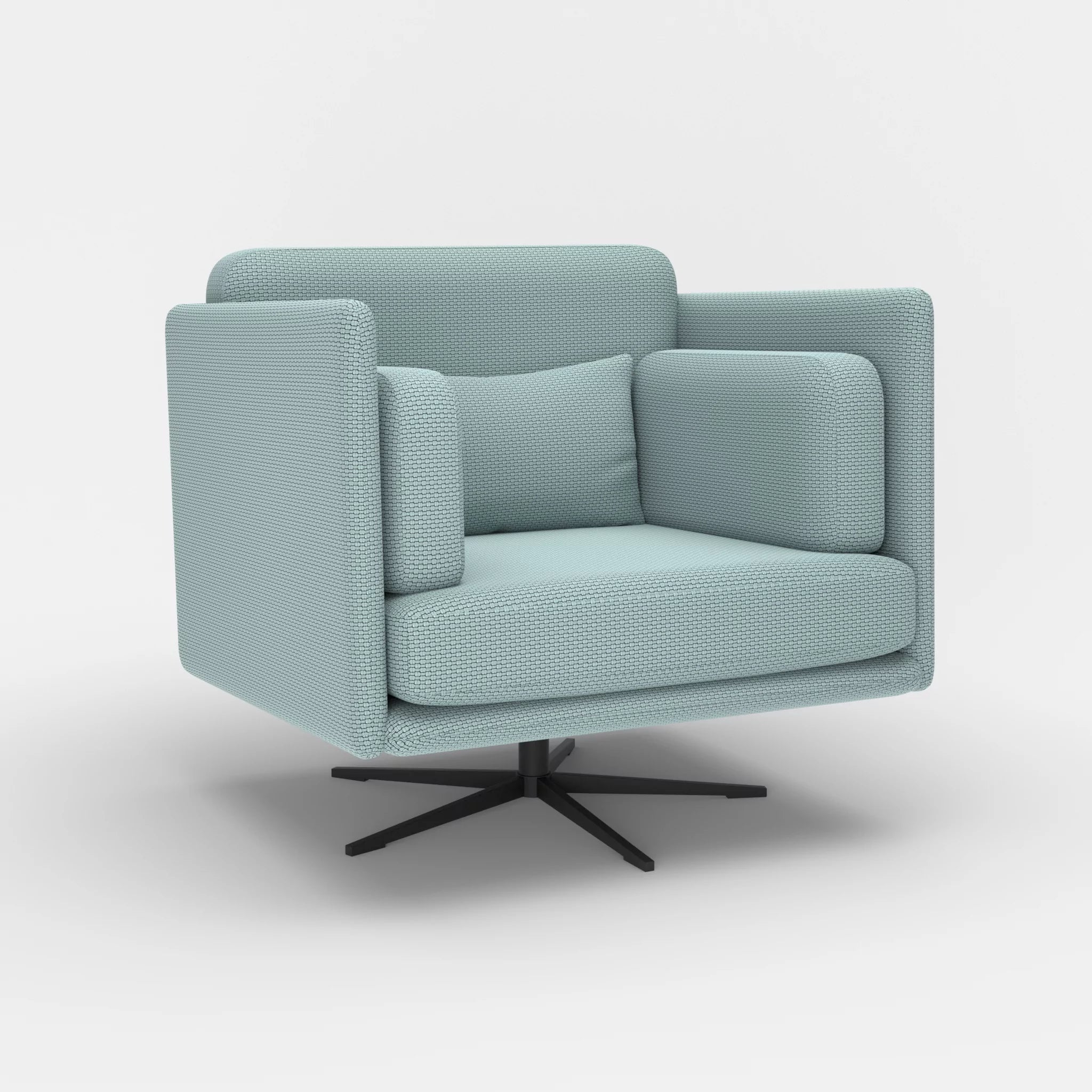 Loungesessel Egon nabucco6030-nabucco6030 in Hellblau und Hellblau von der Seite