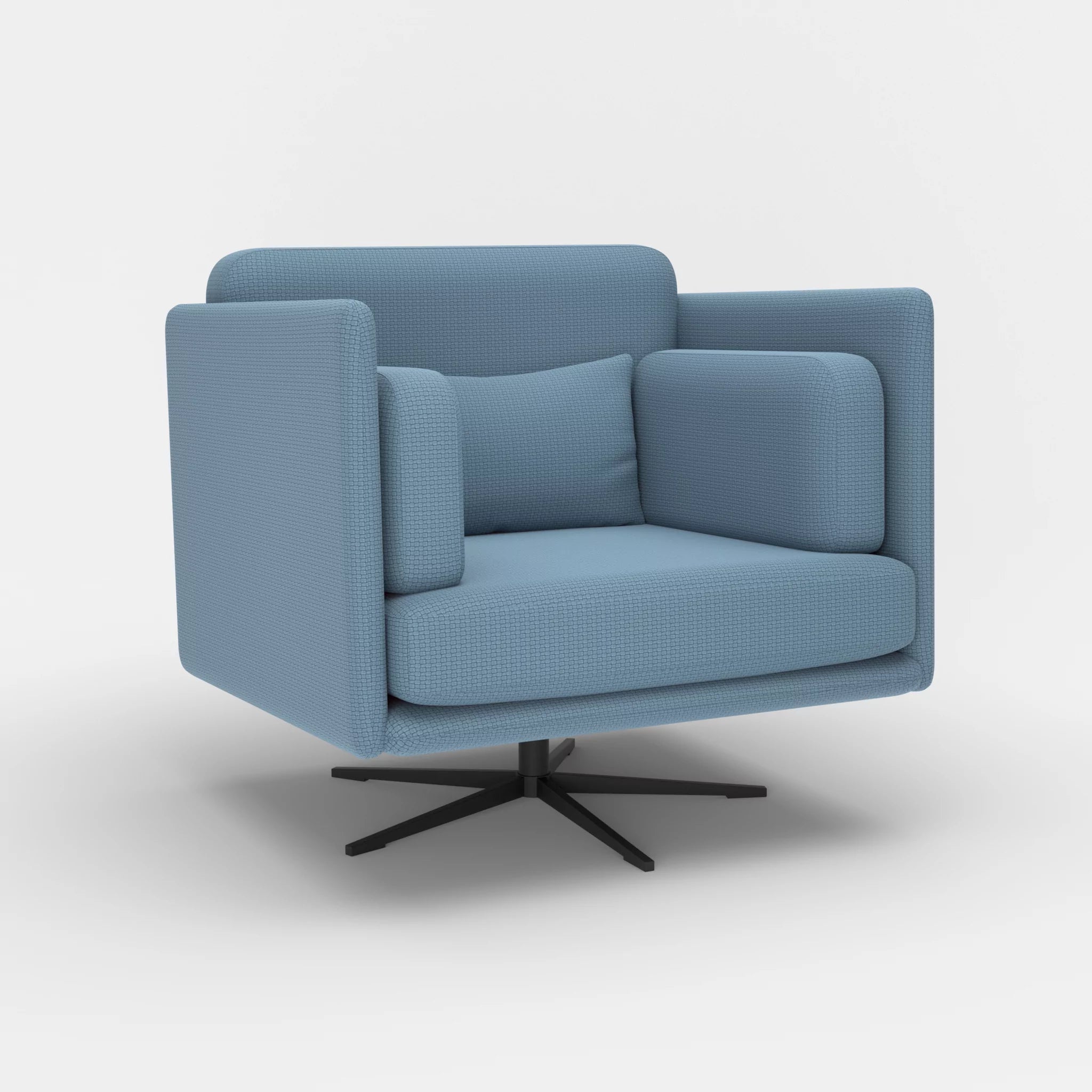 Loungesessel Egon nabucco6043-nabucco6043 in Blau und Blau von der Seite