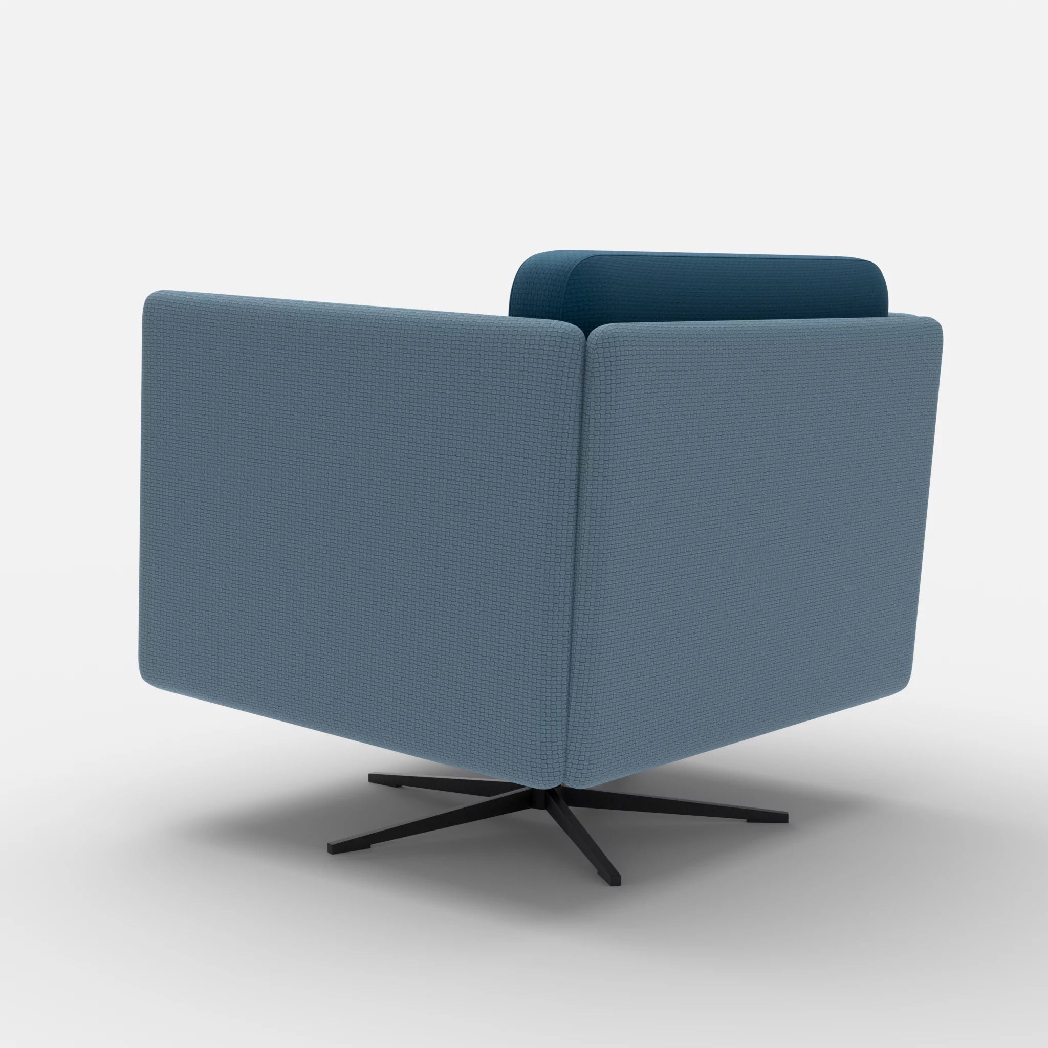 Loungesessel Egon nabucco6043-nabucco6075 in Blau und Blau von hinten