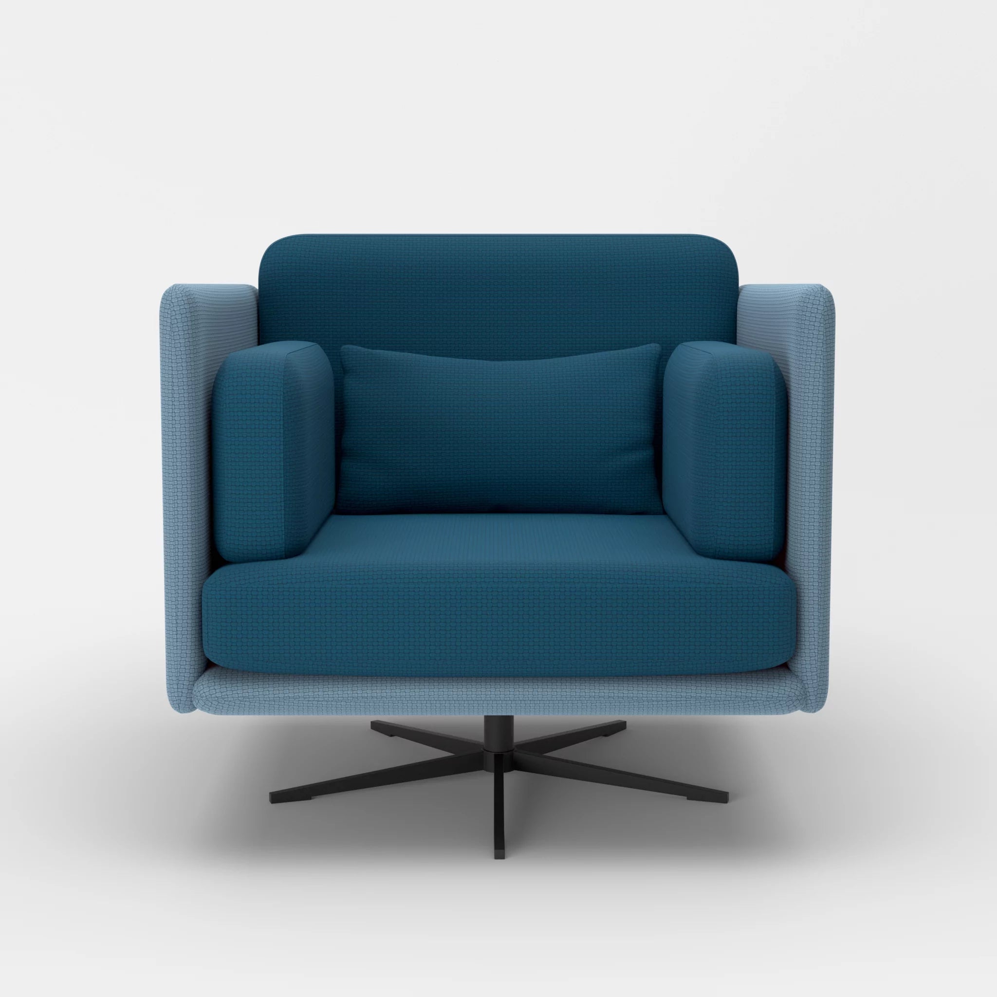 Loungesessel Egon nabucco6043-nabucco6075 in Blau und Blau von vorne