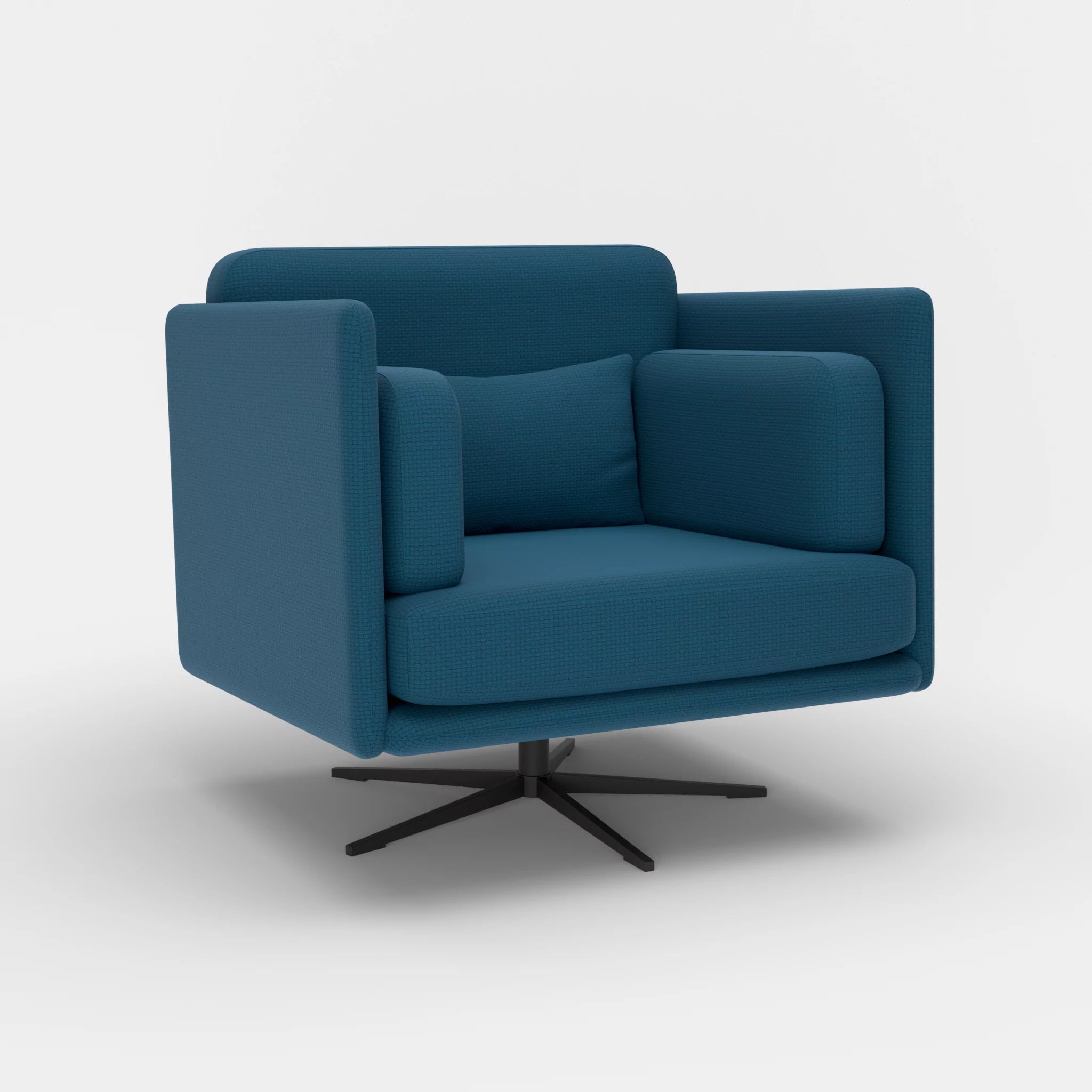 Loungesessel Egon nabucco6075-nabucco6075 in Blau und Blau von der Seite