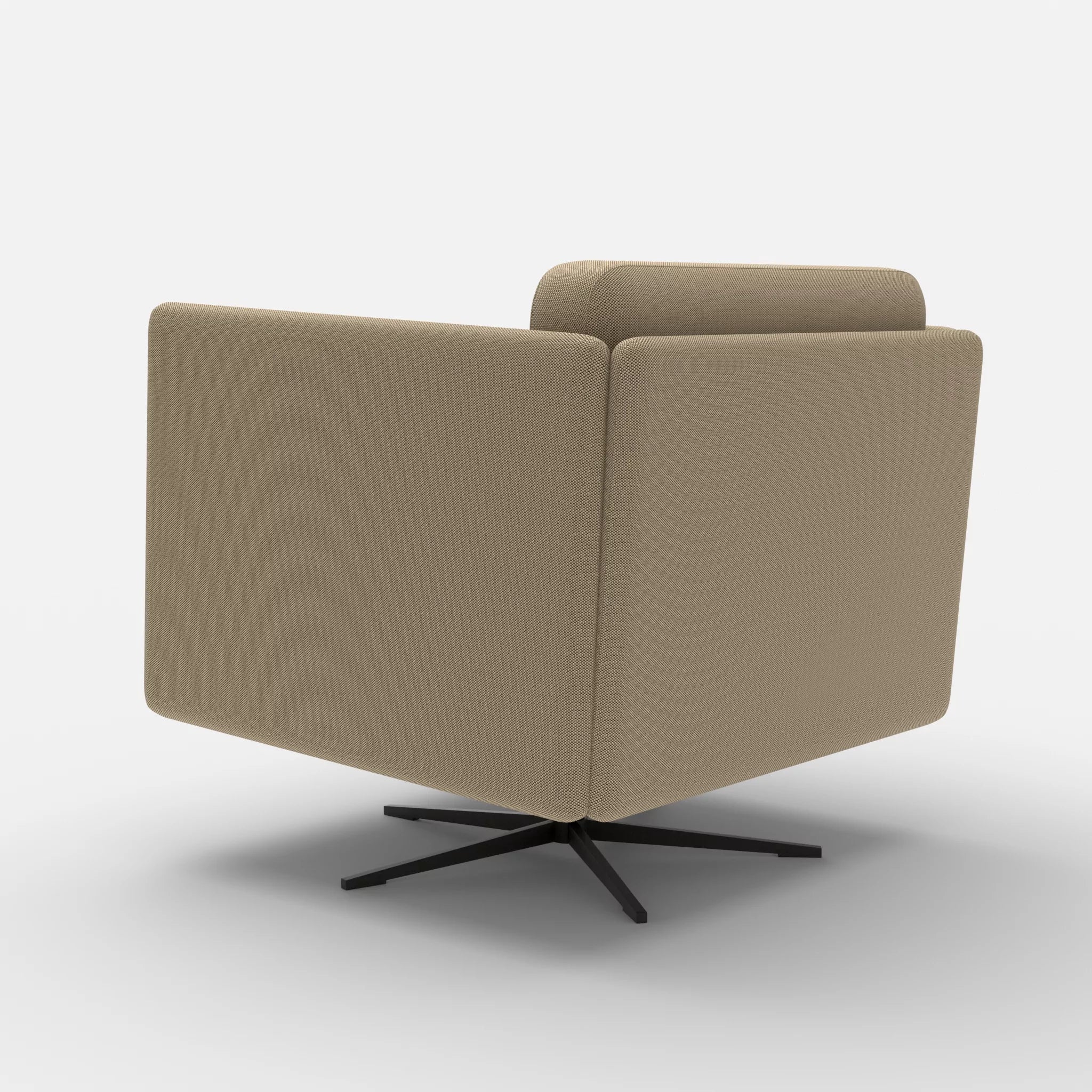 Loungesessel Egon radio1510-radio1510 in Beige und Beige von hinten