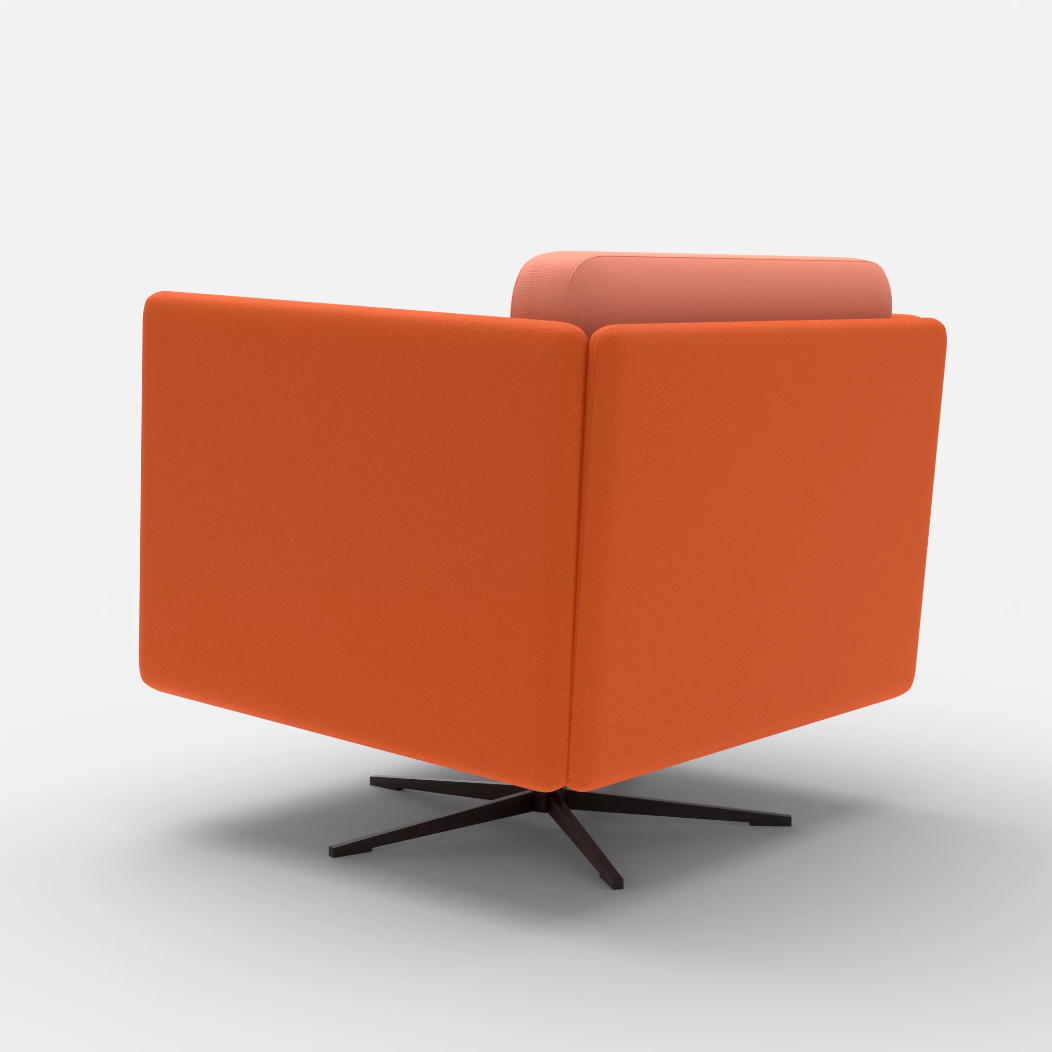 Loungesessel Egon radio3094-radio4046 in Orange und Coral von hinten
