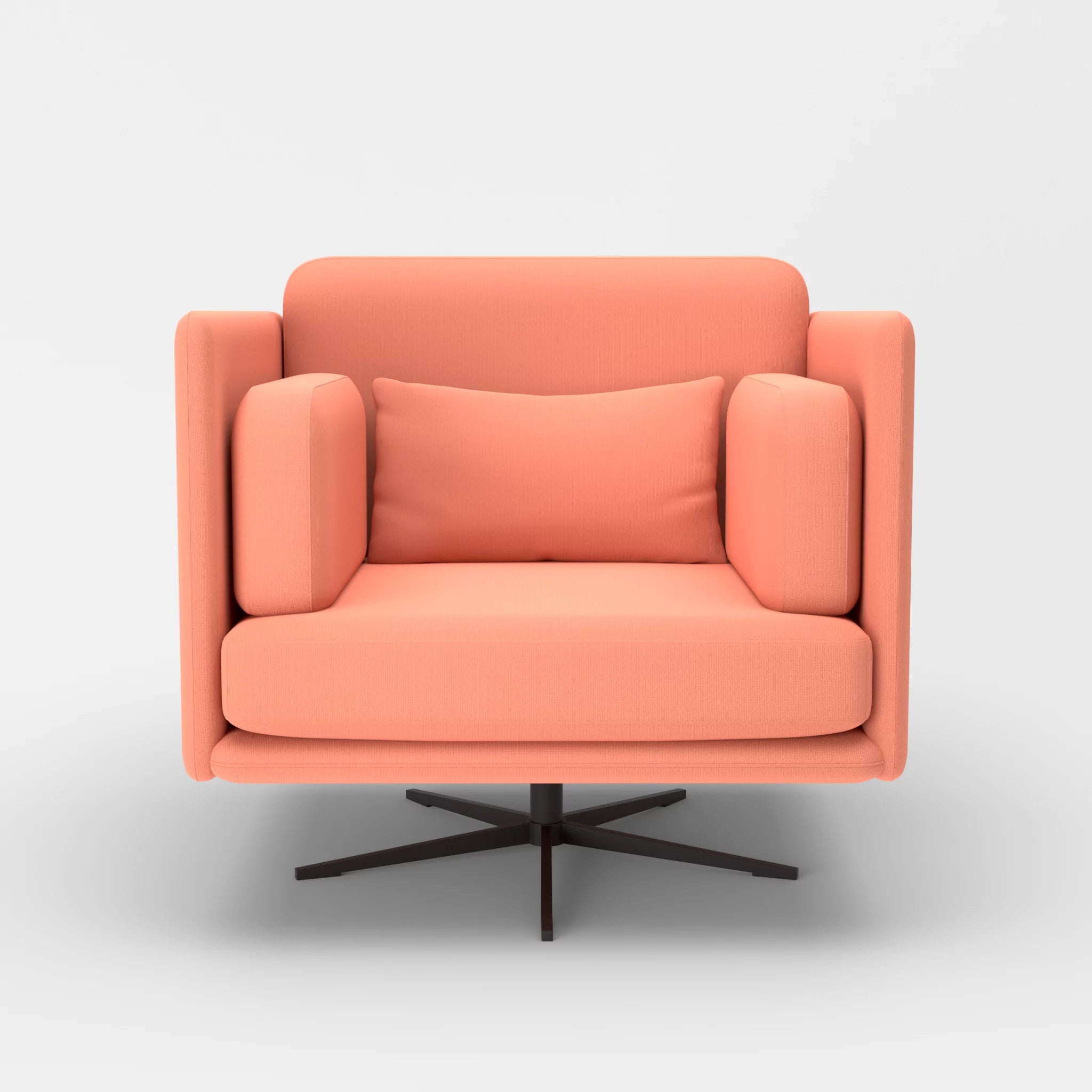 Loungesessel Egon radio4046-radio4046 in Coral und Coral von vorne
