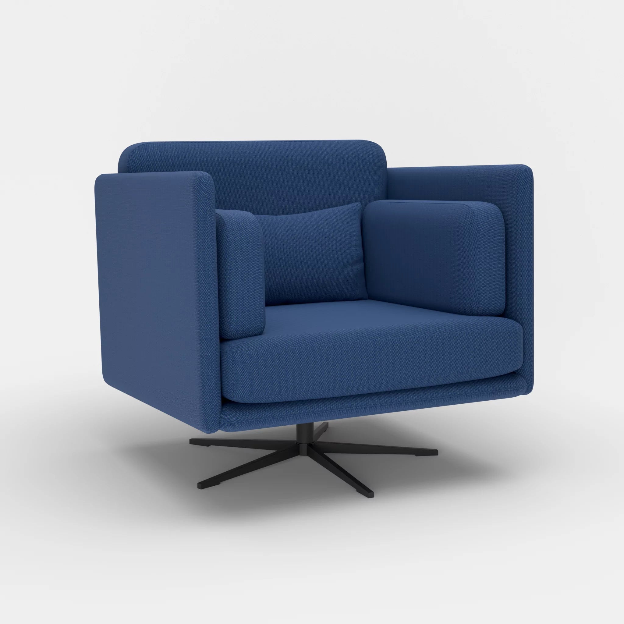 Loungesessel Egon radio6598-radio6598 in Navy und Navy von der Seite