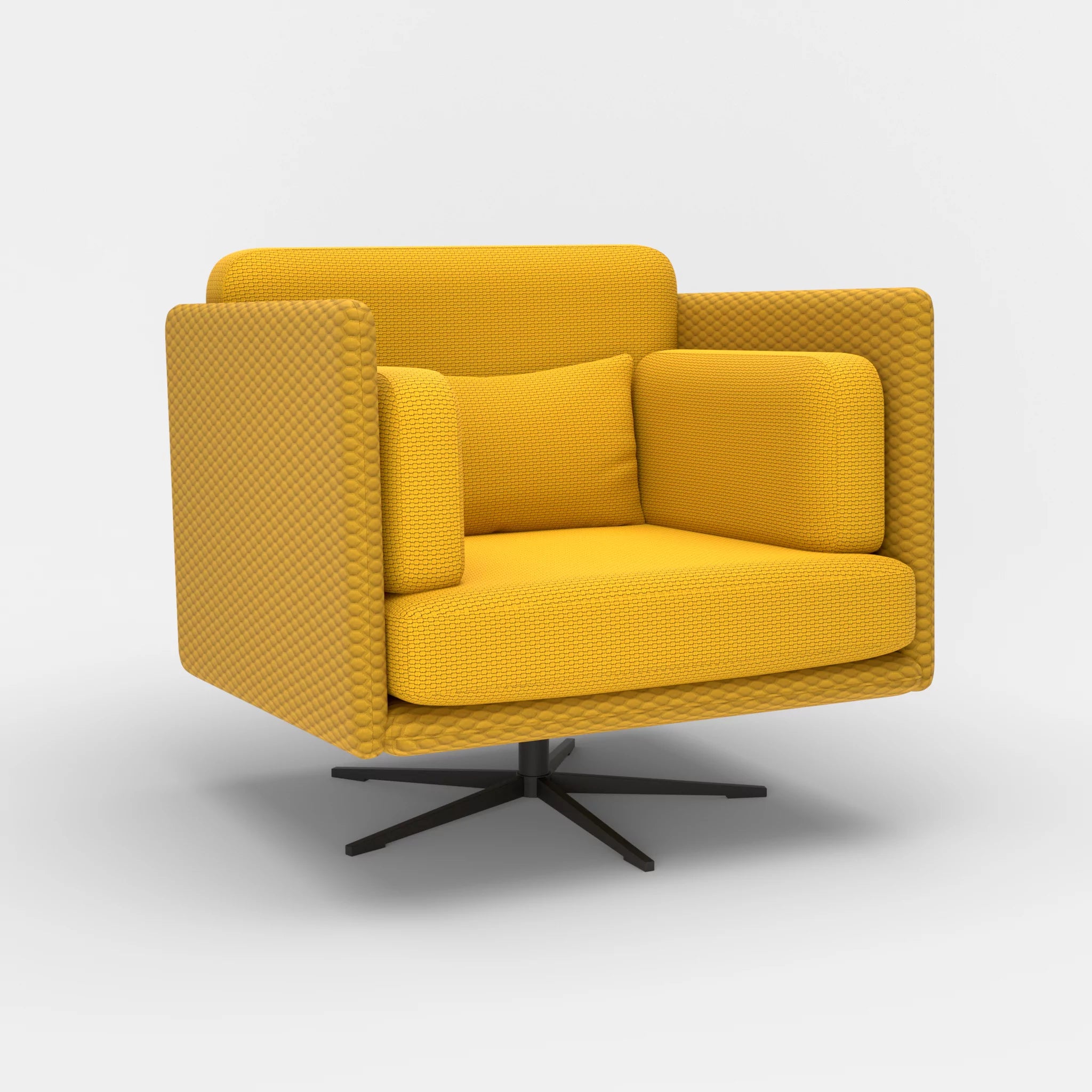 Loungesessel Egon spazio3030-nabucco3019 in Curry und Curry von der Seite