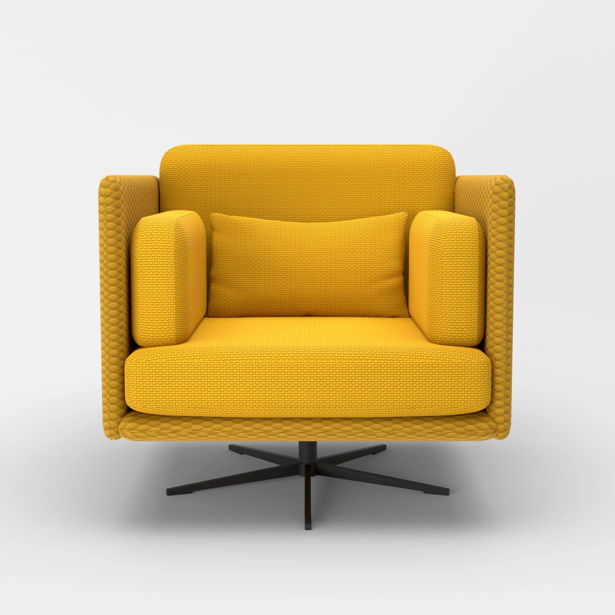 Loungesessel Egon spazio3030-nabucco3019 in Curry und Curry von vorne