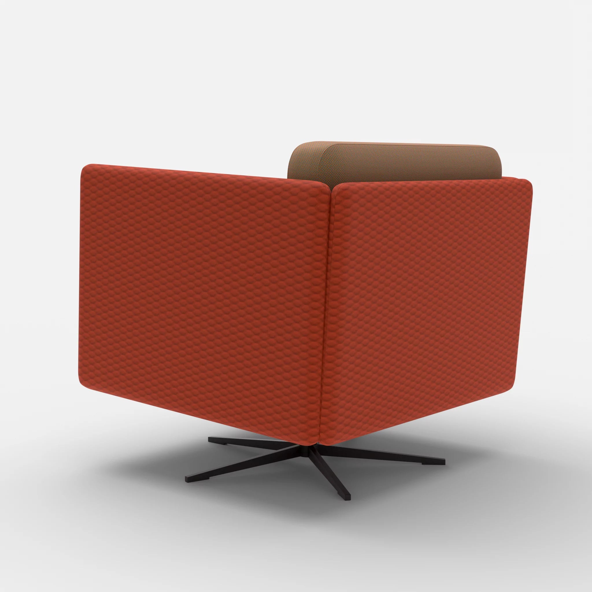 Loungesessel Egon spazio4066-novummambo in Orange und Orange von hinten