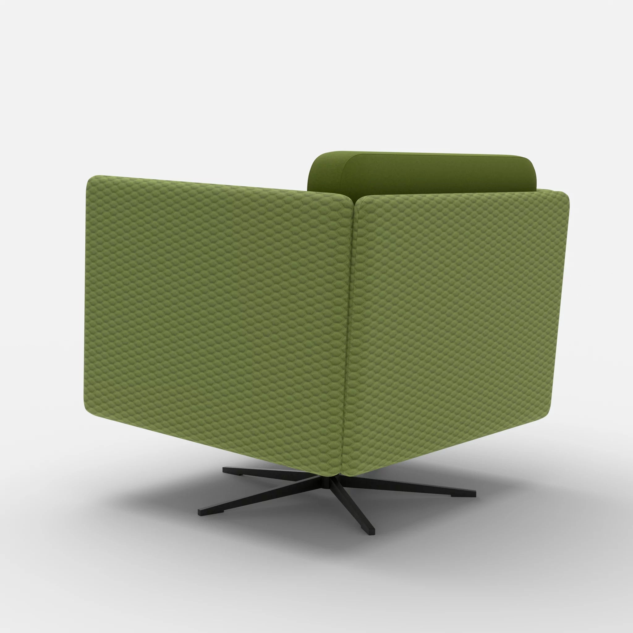 Loungesessel Egon spazio7021-dama0059 in Hellgrün und Grün von hinten