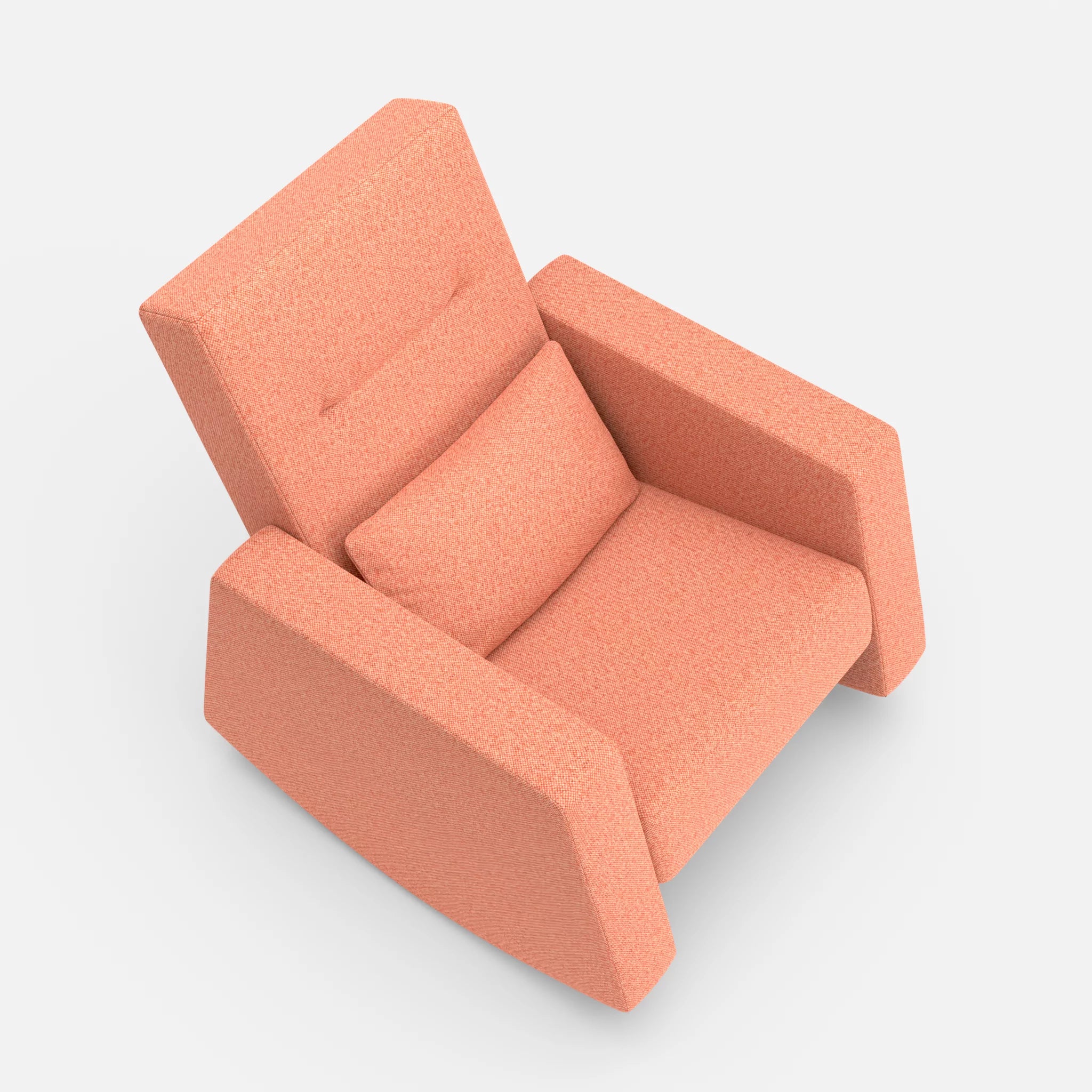 Schaukelsessel Softrocker celia0217 in Orange von oben